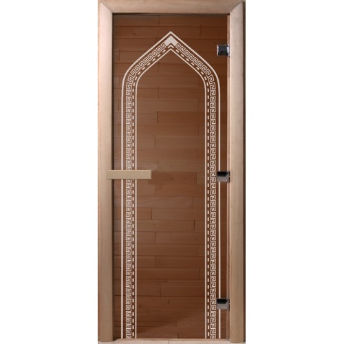 Дверь Doorwood Арка Бронза прозрачная