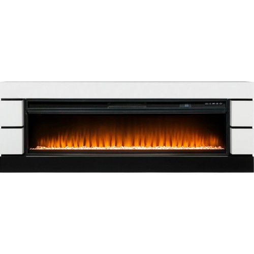 Каминокомплект Modern 60 SFT (Разборный) - Белый с черным с очагом Vision 60 LED