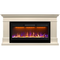 Каминокомплект California  - Слоновая кость (Высота 860) с очагом Crystal 40 RF