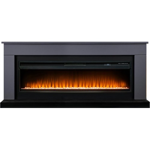 Каминокомплект Bergen 60 SFT (Разборный) - Серый графит с очагом Vision 60 LED