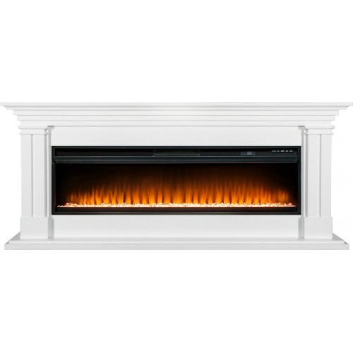 Каминокомплект Lyon 60 SFT (Разборный) - Белый с очагом Vision 60 LED