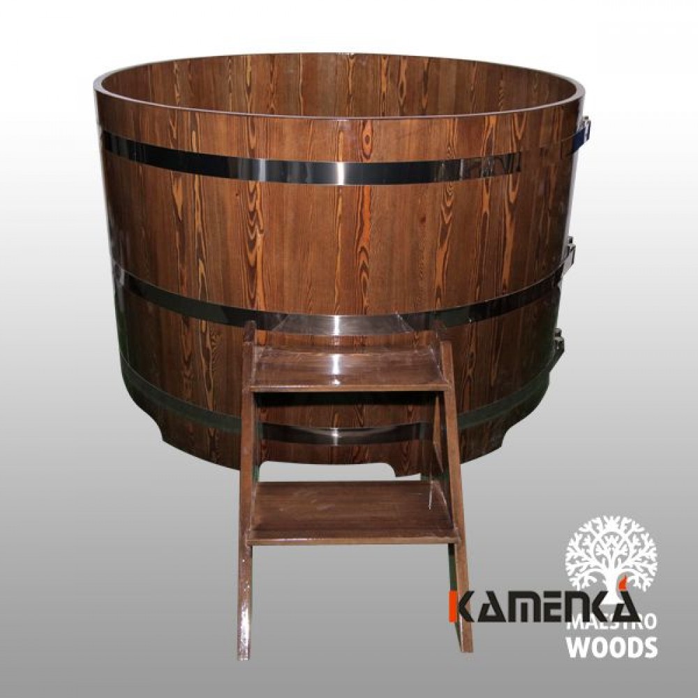Купель Maestro Woods круглая D=1,50 H=1,10м из лиственницы морёной