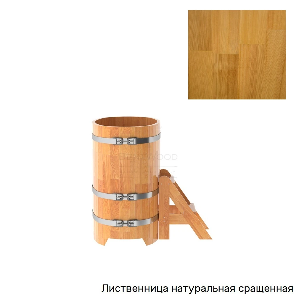 Купель овальная BentWood 0,59х1,06 лиственница