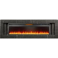 Каминокомплект Line 60 SFT Stone Touch (Разборный) - Серый мрамор с очагом Vision 60 LED
