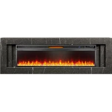 Каминокомплект Line 60 SFT Stone Touch (Разборный) - Серый мрамор с очагом Vision 60 LED
