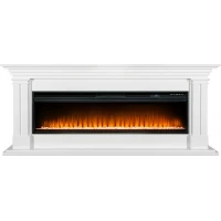 Каминокомплект Lyon 60 SFT (Разборный) - Белый с очагом Vision 60 LED