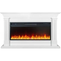 Каминокомплект Lyon 42 SFT (Разборный)  - Белый с очагом Vision 42 LED
