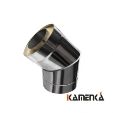 Отвод сэндвич EcoFlue оцинковка 1мм диаметр 200х115 угол 135